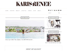 Tablet Screenshot of karisrenee.com